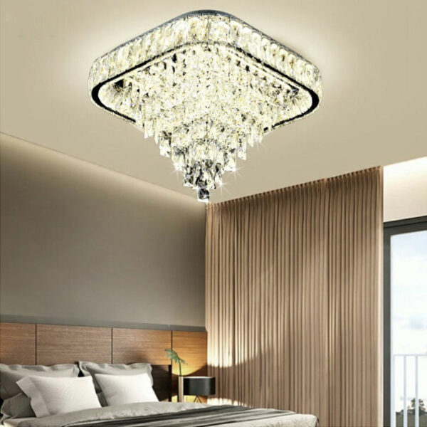 Đèn ốp trần pha lê cao cấp trang trí phòng khách OTPL6384